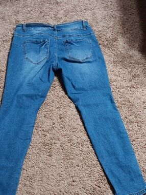 Women's Mid Blue Skinny Jeans — Stretch Slim Fit